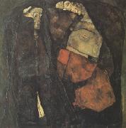 Egon Schiele Pregnant Woman and Death (mk12) oil painting